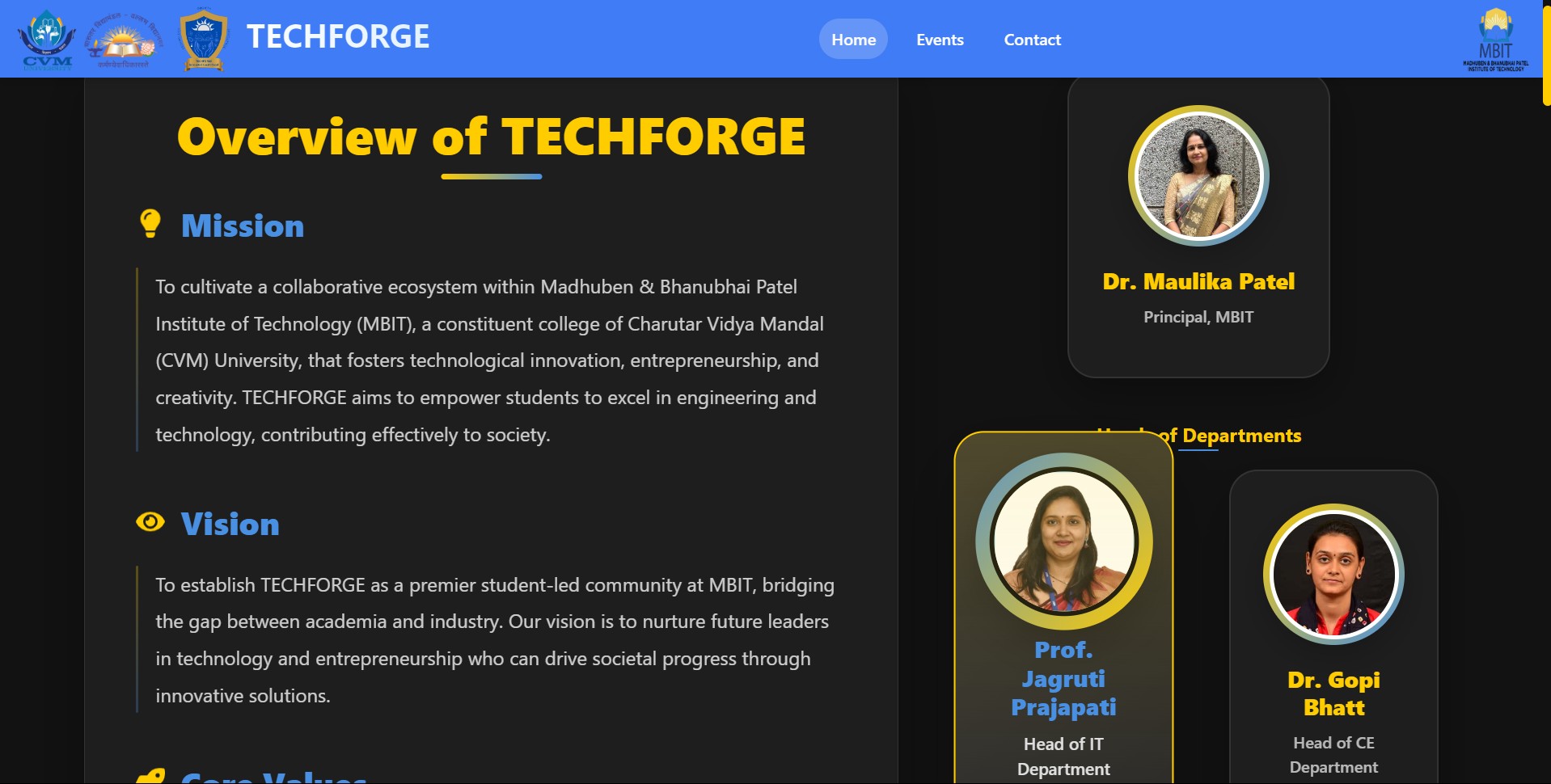 TechForge Club Website